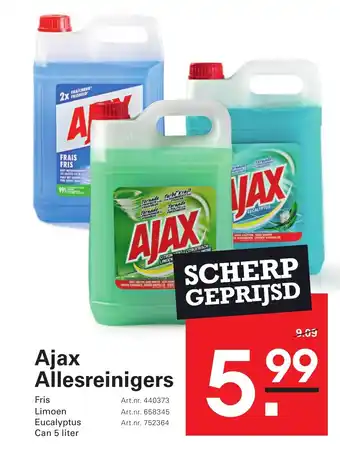 Sligro Ajax Allesreinigers aanbieding