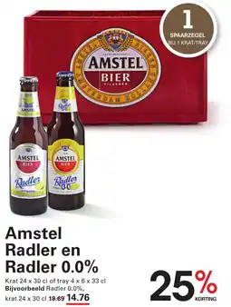 Sligro Amstel Radler en Radler 0.0% aanbieding