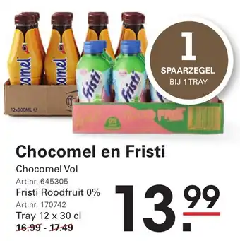 Sligro Chocomel en Fristi aanbieding