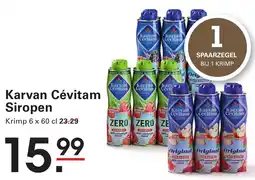 Sligro Karvan Cévitam Siropen aanbieding