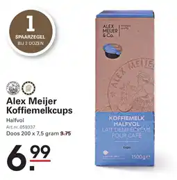 Sligro Alex Meijer Koffiemelkcups aanbieding