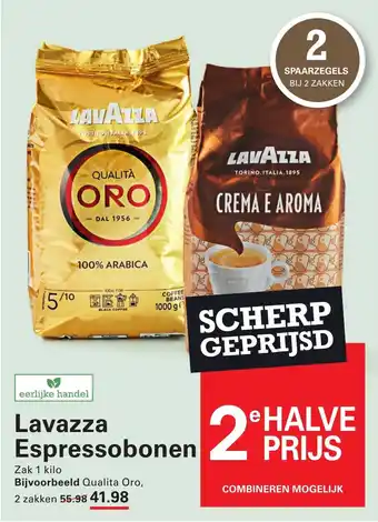 Sligro Lavazza Espressobonen aanbieding