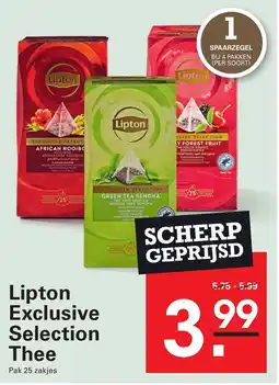 Sligro Lipton Exclusive Selection Thee aanbieding