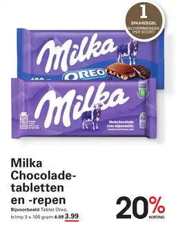 Sligro Milka Chocolade tabletten en repen aanbieding