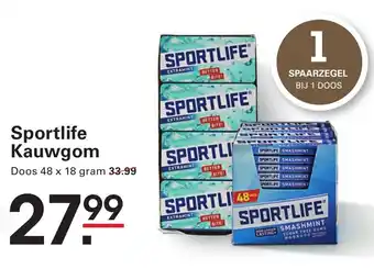 Sligro Sportlife Kauwgom aanbieding