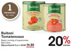 Sligro Buitoni Tomatensaus aanbieding