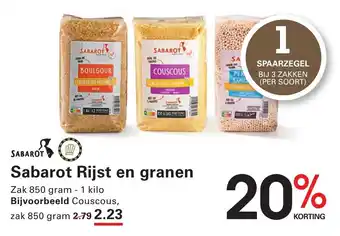 Sligro Sabarot Rijst en granen aanbieding