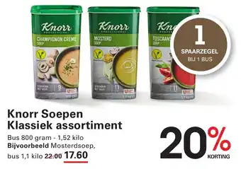 Sligro Knorr Soepen Klassiek assortiment aanbieding