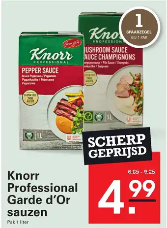 Sligro Knorr Professional Garde d'Or sauzen aanbieding