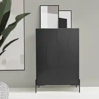 Action Wandkast - zwart aanbieding