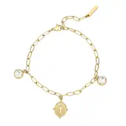 Douglas EASTSIDE Armband Kruis van Edelstaal in Goudkleurig aanbieding