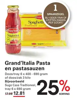 Sligro Grand'Italia Pasta en pastasauzen aanbieding