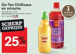 Sligro GoTan Chillisaus en sriracha aanbieding