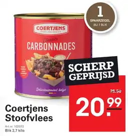 Sligro Coertjens Stoofvlees aanbieding