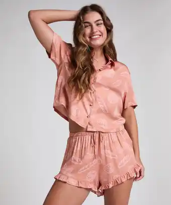 Hunkemoller Hunkemöller Pyjama shorts Beige aanbieding