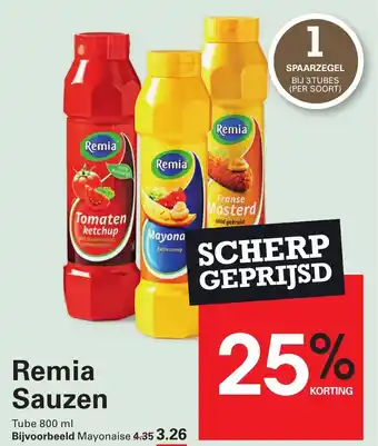Sligro Remia Sauzen aanbieding
