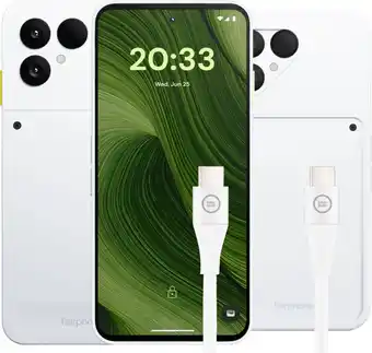 Coolblue Fairphone 6 256GB Wit 5G + Accessoirepakket aanbieding