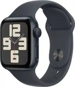 Coolblue Apple Watch SE 2024 40mm Midnight Sportband M/L aanbieding