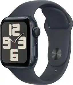 Coolblue Apple Watch SE 2024 40mm Midnight Sportband M/L aanbieding