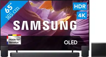 Coolblue Samsung 65 OLED 4K S85F (2025) + Samsung HW-Q930F Zwart aanbieding