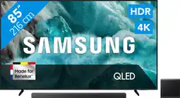 Coolblue Samsung 85 QLED 4K Q7FA (2025) + Samsung HW-QS700F Zwart aanbieding
