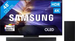Coolblue Samsung 48 OLED S90F (2025) + Samsung HW-B66CF Zwart aanbieding