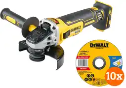 Coolblue DeWalt DCG405NT-XJ (zonder accu) + DeWalt Doorslijpschijf INOX 125x1x22,2mm 10 stuks aanbieding