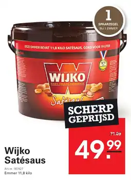 Sligro Wijko Satésaus aanbieding