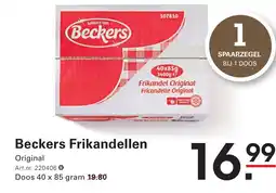 Sligro Beckers Frikandellen aanbieding