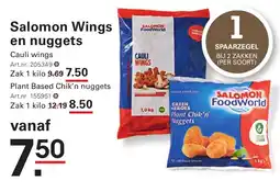 Sligro Salomon Wings en nuggets aanbieding