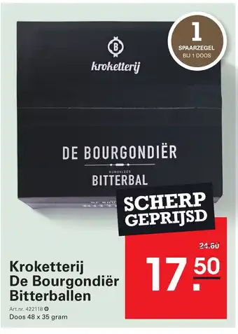 Sligro Kroketterij De Bourgondiër Bitterballen aanbieding