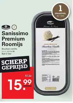 Sligro Sanissimo Premium Roomijs aanbieding