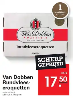 Sligro Van Dobben Rundvlees croquetten aanbieding
