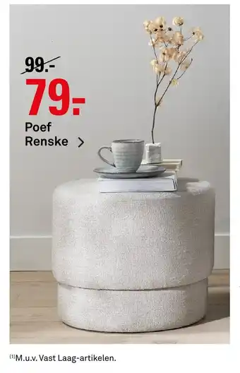 Karwei Poef Renske aanbieding