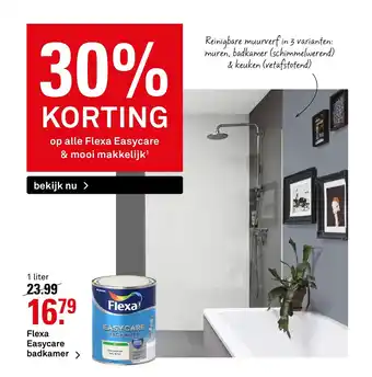 Karwei Flexa Easycare badkamer 1 liter aanbieding