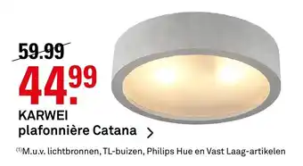 Karwei Plafonniere Catana aanbieding