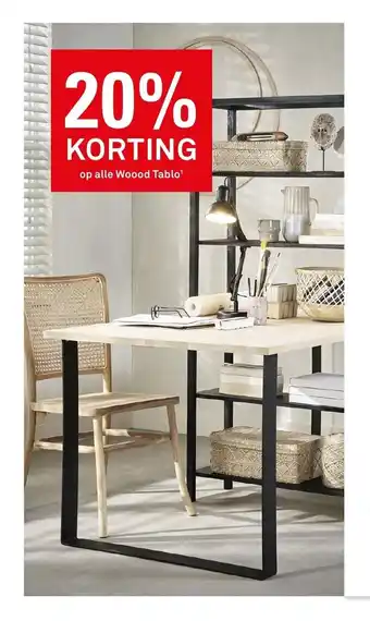 Karwei Op alle woood tablo aanbieding