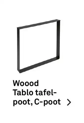 Karwei Woood Tablo tafel-poot, C-poot aanbieding