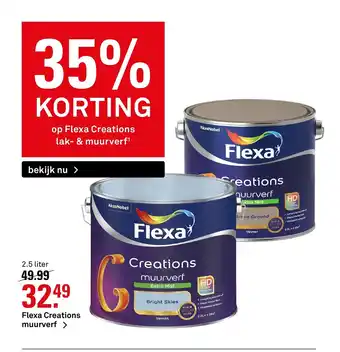 Karwei Flexa Creations muurverf 2,5 liter aanbieding