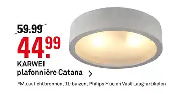 Karwei Plafonniere Catana aanbieding