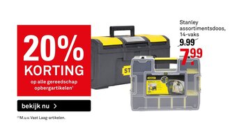 Karwei Stanley assortimentsdoos, 14-vaks aanbieding