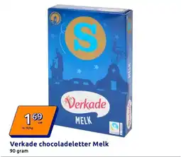 Action Verkade chocoladeletter Melk aanbieding