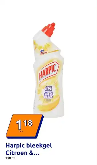 Action Harpic bleekgel Citroen & Pompelmoes aanbieding