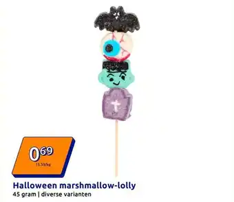 Action Halloween marshmallow-lolly aanbieding
