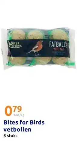 Action Bites for Birds vetbollen aanbieding