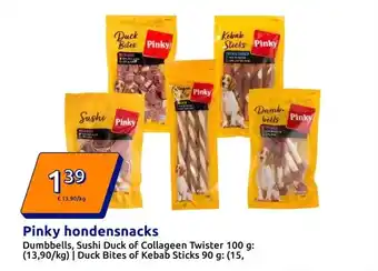 Action Pinky hondensnacks aanbieding