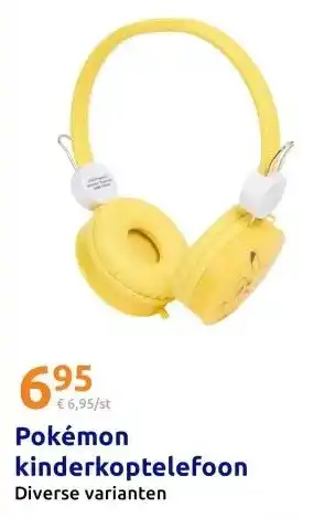 Action Pokémon kinderkoptelefoon aanbieding