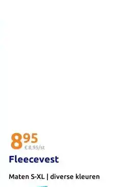 Action Fleecevest aanbieding