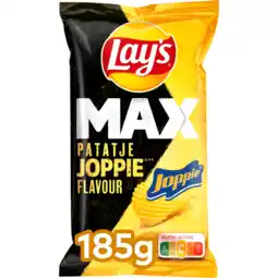 Jumbo Lay's Max Ribbel Chips Patatje Joppie 185 gr aanbieding