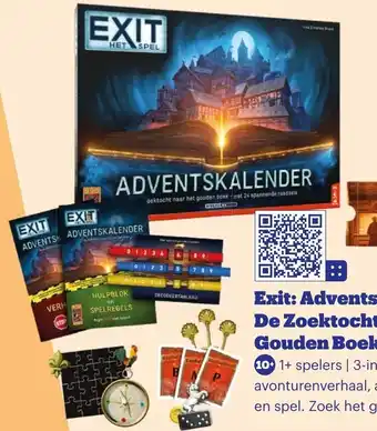 Bol.com Exit: Adventskalender De Zoektocht Naar het Gouden Boek aanbieding